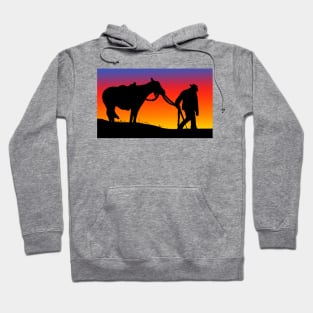 cowboy sunset Hoodie